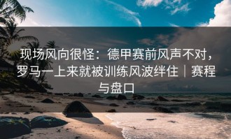 现场风向很怪：德甲赛前风声不对，罗马一上来就被训练风波绊住｜赛程与盘口