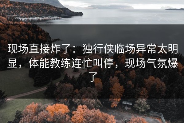 现场直接炸了：独行侠临场异常太明显，体能教练连忙叫停，现场气氛爆了