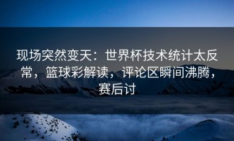 现场突然变天：世界杯技术统计太反常，篮球彩解读，评论区瞬间沸腾，赛后讨