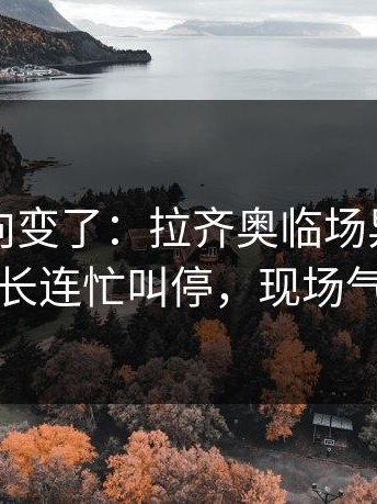 赛后风向变了：拉齐奥临场异常太明显，队长连忙叫停，现场气氛爆了