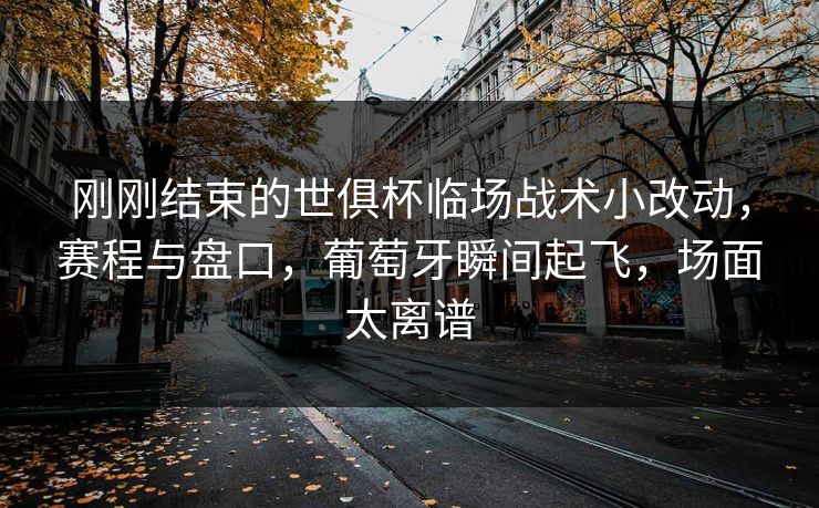 刚刚结束的世俱杯临场战术小改动，赛程与盘口，葡萄牙瞬间起飞，场面太离谱