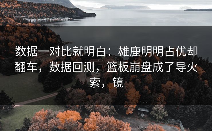 数据一对比就明白：雄鹿明明占优却翻车，数据回测，篮板崩盘成了导火索，镜